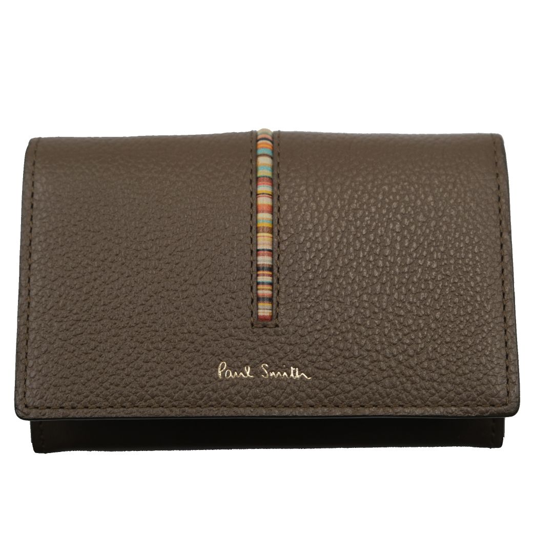 ポールスミス Paul Smith カードケース 名刺入れ ブラウンC79270 (Paul