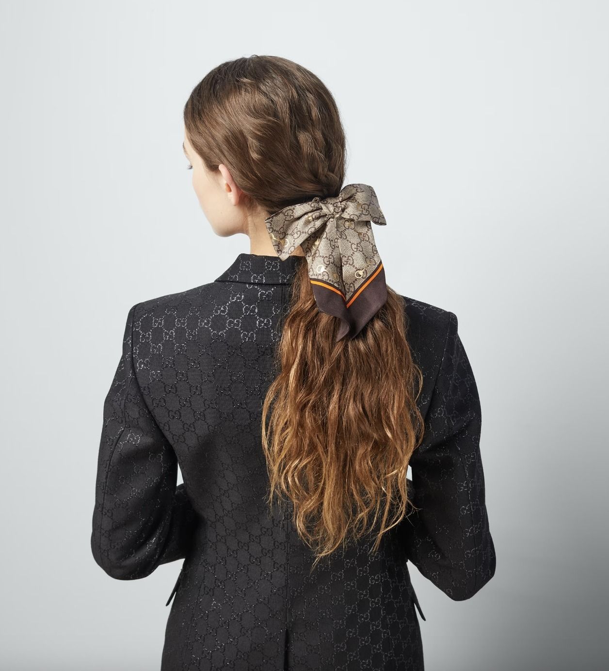 ギフト♪【国内発送☆GUCCI】GG シルク シュシュ セット (GUCCI/ヘア