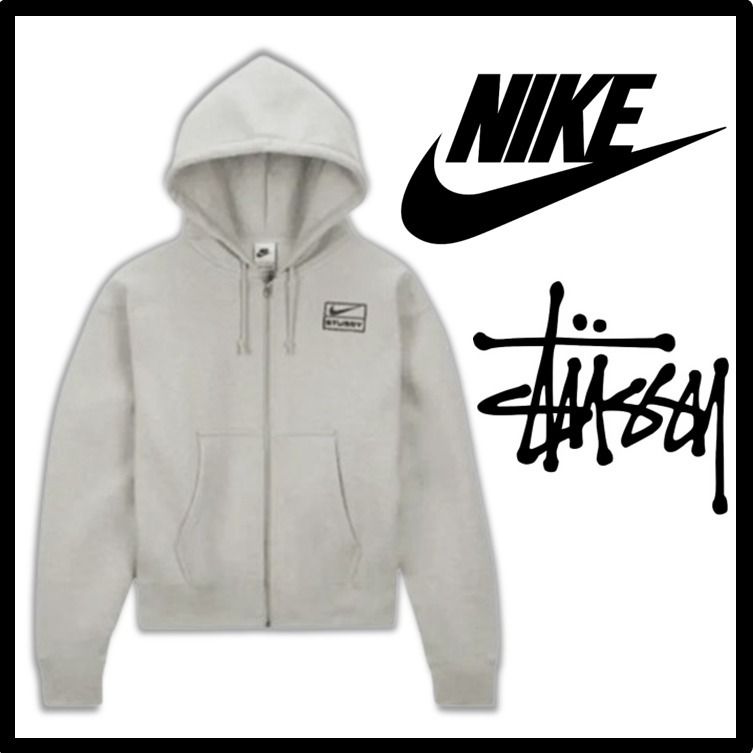 ☆関税込☆STUSSY☆Nike x Stussy Full Zip Fleece Hoodie☆ (STUSSY