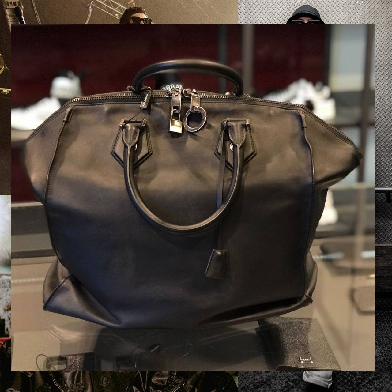 関税込 ドルチェ＆ガッバーナ トートバッグ バイカースタイル 黒