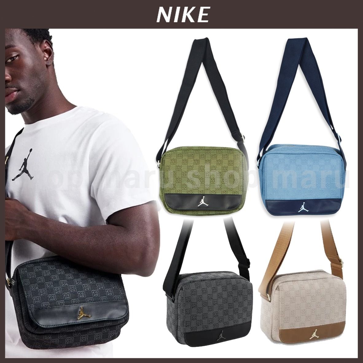 ◇NIKE◇ジョーダン モノグラム ミニ メッセンジャーバッグ◇5色 (Nike