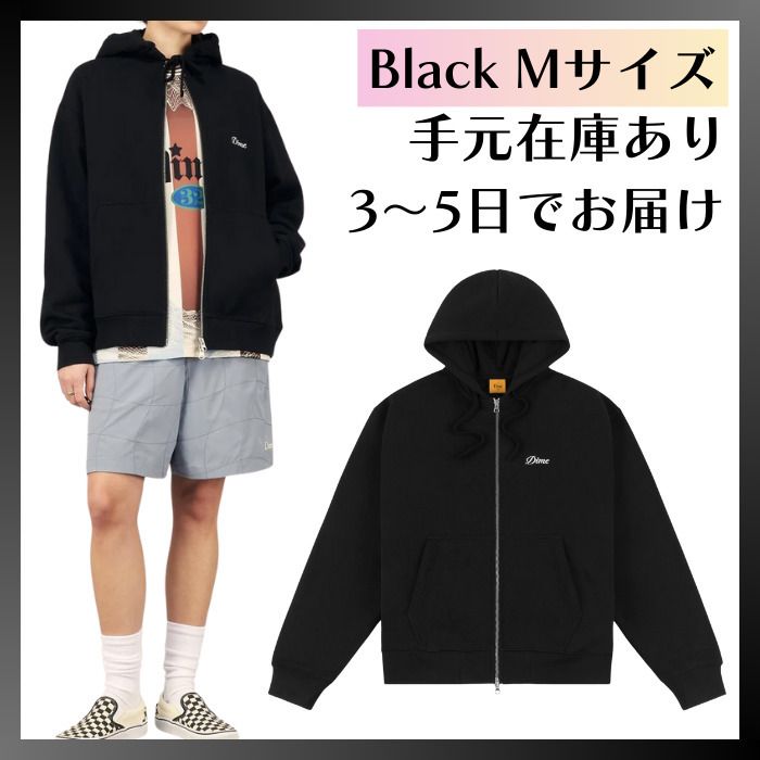 Dime】SPRING 24 D1 CURSIVE SMALL LOGO ZIP HOODIE (Dime/パーカー