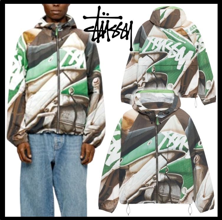 ☆関税込☆Stussy☆BEACH SHELL BAJA PRINT☆ (STUSSY/ジャケット