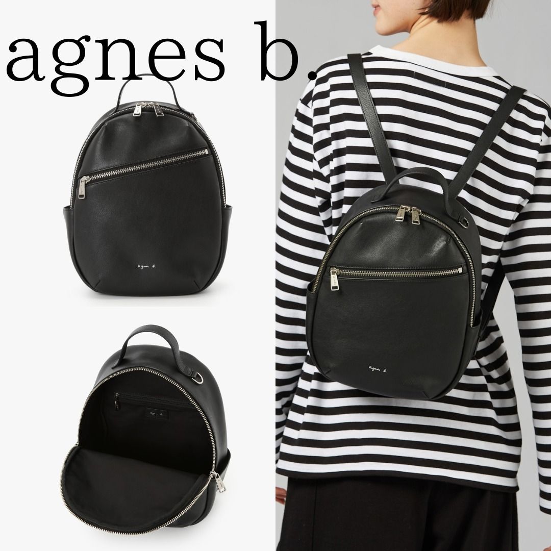 □Agnes b.□アニエスべー レザーバックパック (Agnes b/バックパック