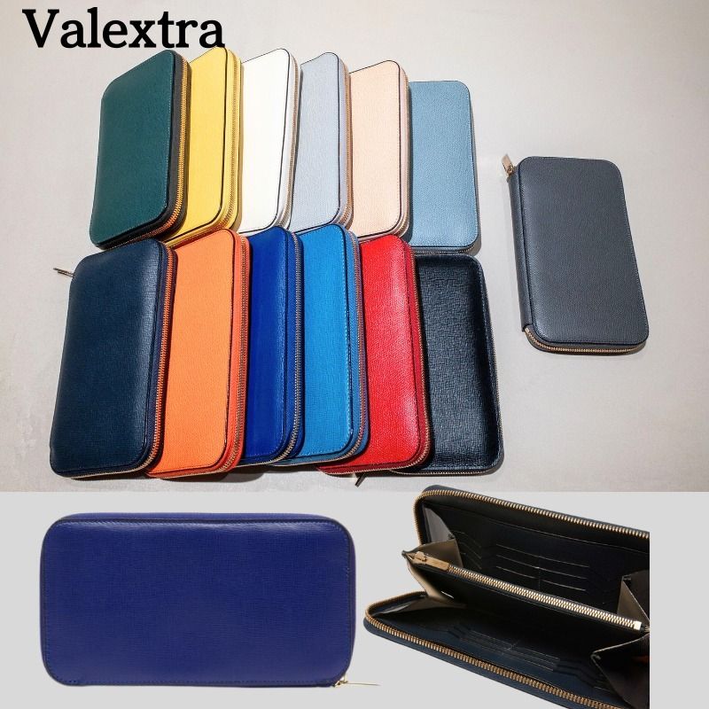 Valextra ヴァレクストラ メンズ ラウンドジップ 12カードケース