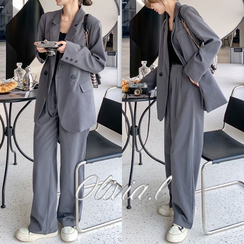 スーツ セットアップ ジャケット パンツ メンズライク L1484 (スーツ