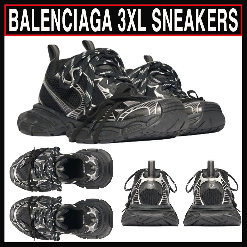 関税込み ☆BALENCIAGA☆ 3XL SNEAKERS BLACK WHITE (BALENCIAGA