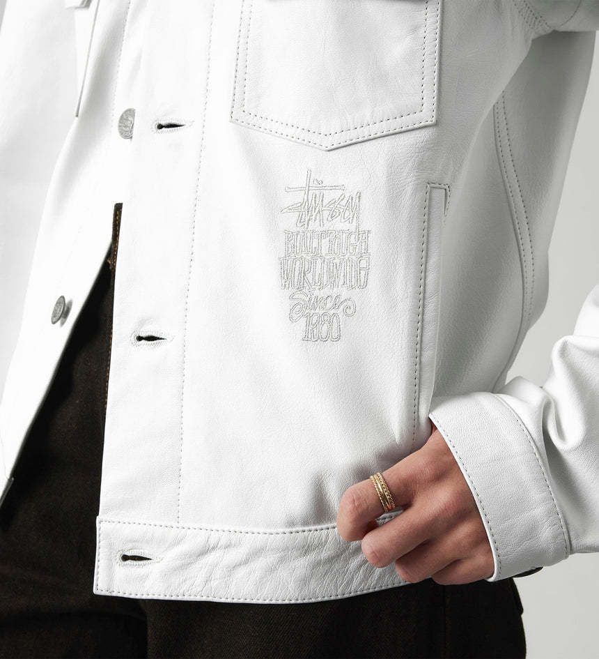 話題コラボ☆Stussy x Levi's レザージャケット☆関税負担なし (STUSSY
