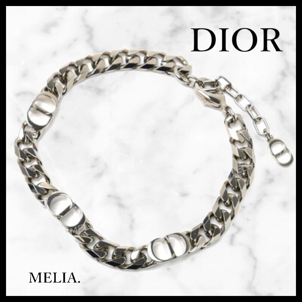 有名人も愛用♪】DIOR CD ICON チェーンリンク ブレスレット (Dior