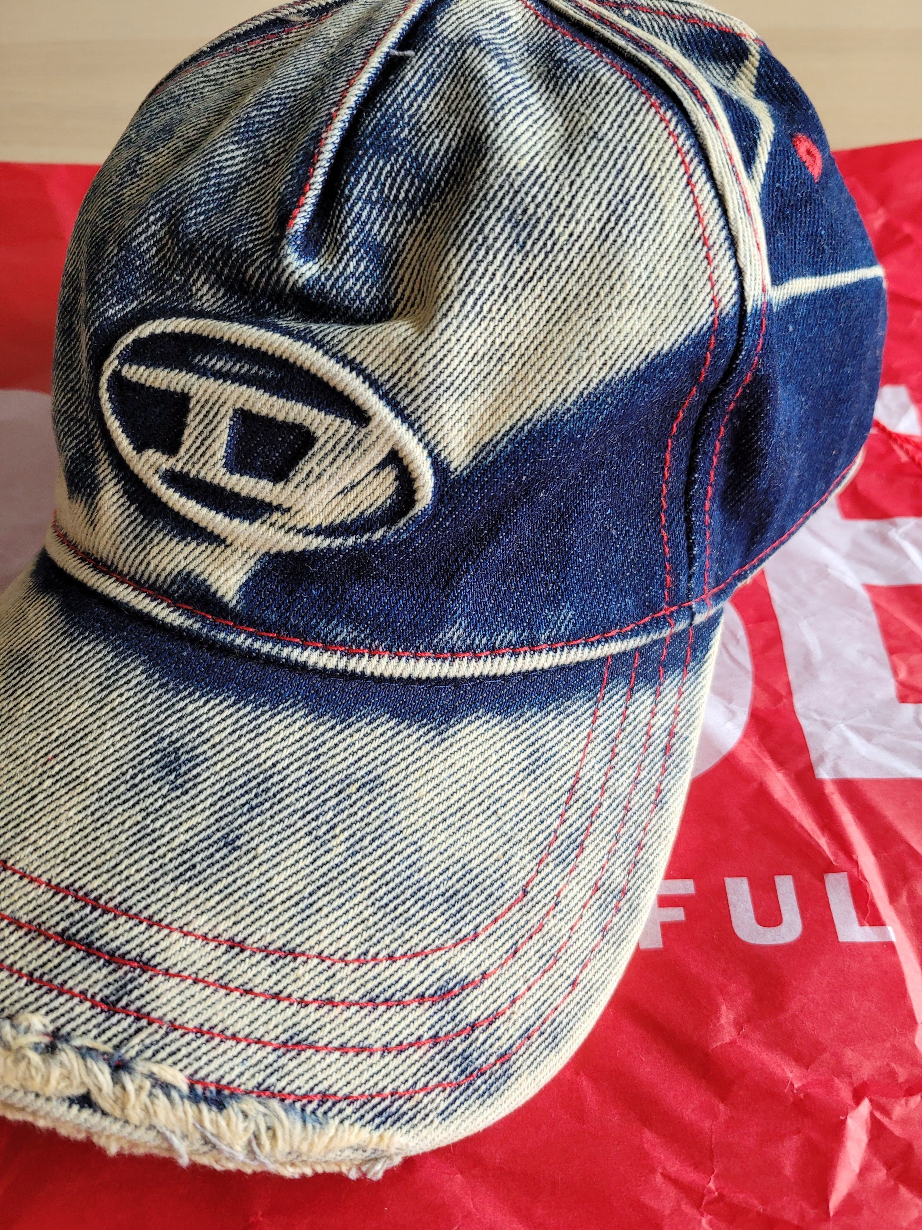 Diesel】C-Seymon デニム ダメージ加工 キャップ帽【関税込】 (DIESEL