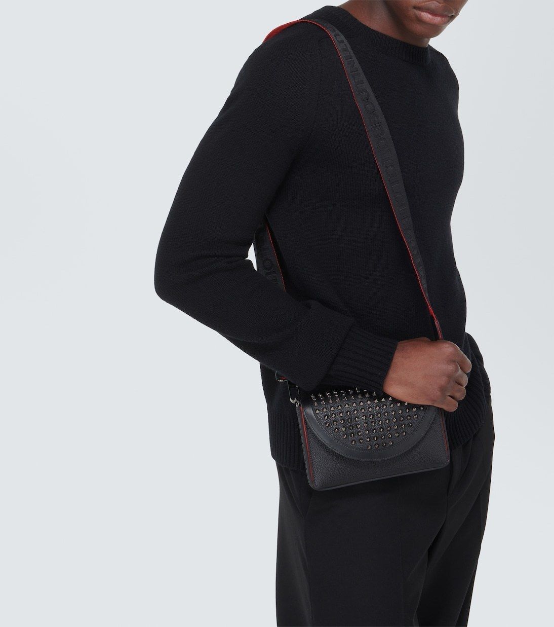 新作*ルブタン*レザー製メッセンジャーバッグ Explorafunk (Christian