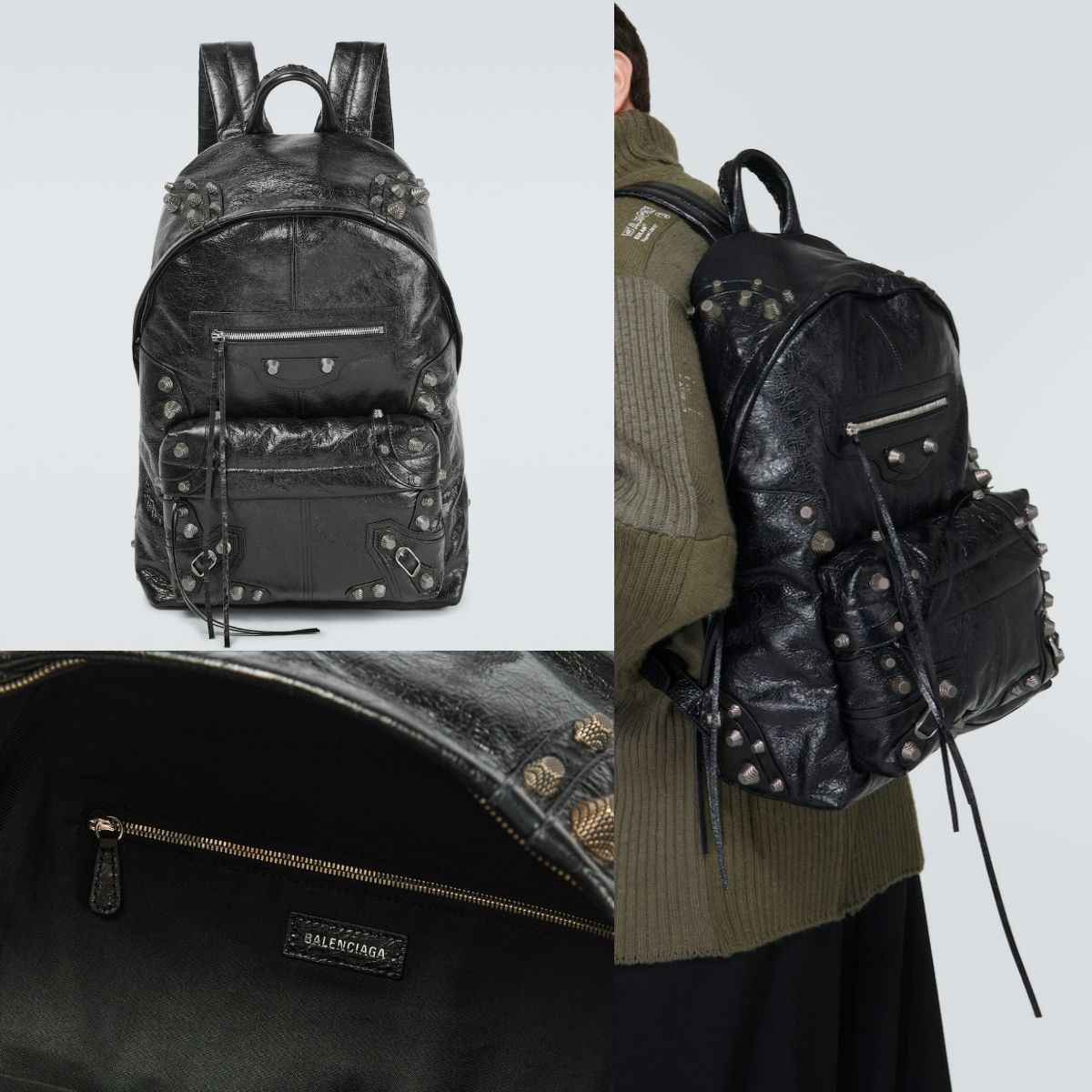 新作*BALENCIAGA*Le Cagole レザーバックパック リュックサック