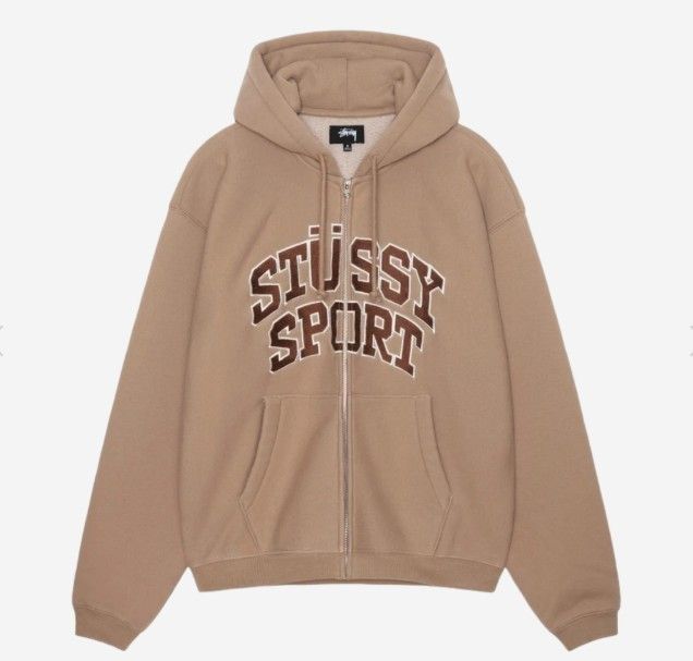 STUSSY SPORT ZIP HOODIE ジップ ロゴ パーカー ステューシー (STUSSY