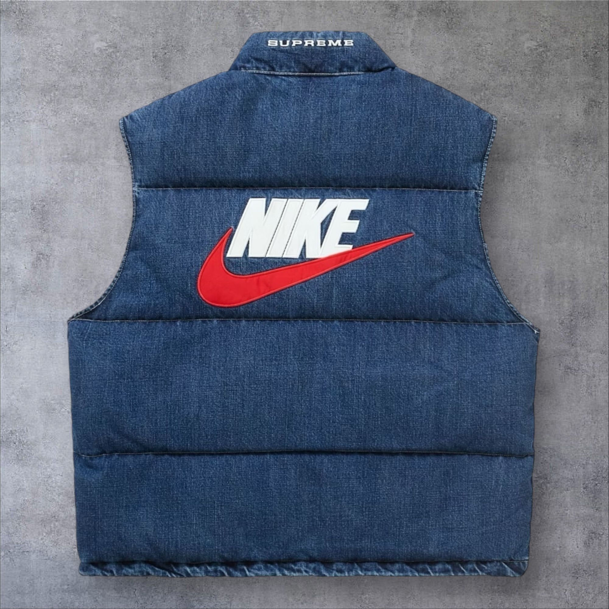 24SS】Supreme Nike Denim Puffer Vest (Supreme/ダウンベスト