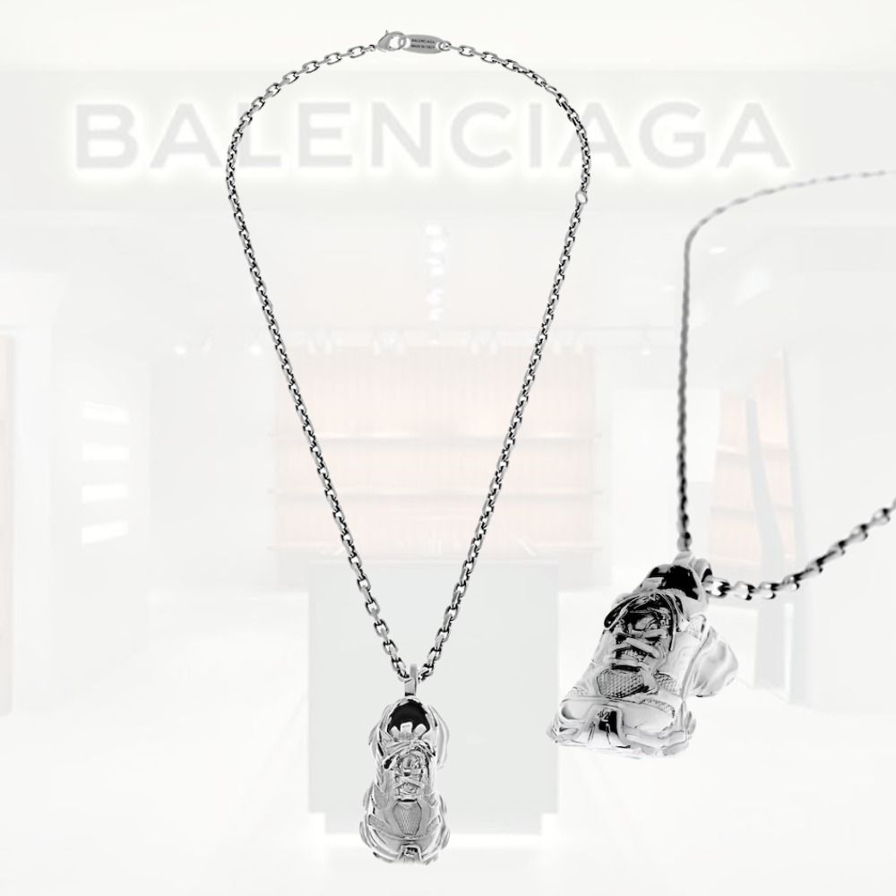 送料込+BALENCIAGA+Keyholder スリム Cargo ネックレス (BALENCIAGA
