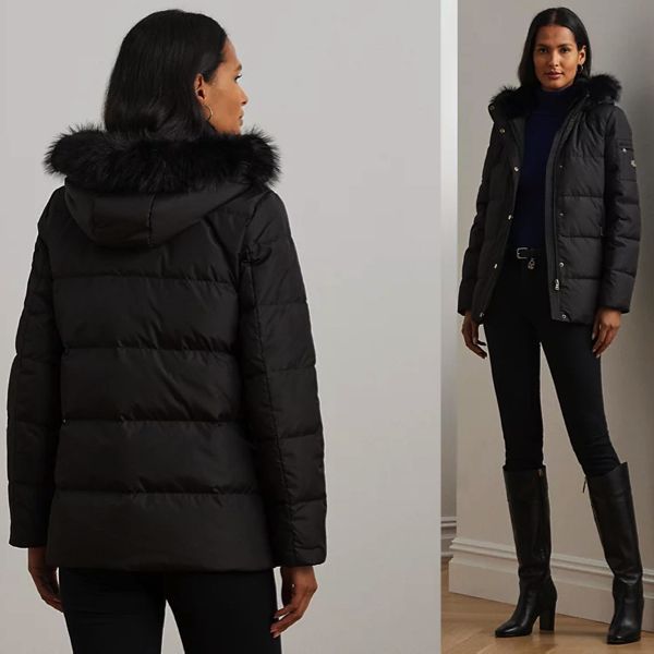 新作Ralph Lauren 2way ダウン ファーフード ジャケット (Ralph Lauren