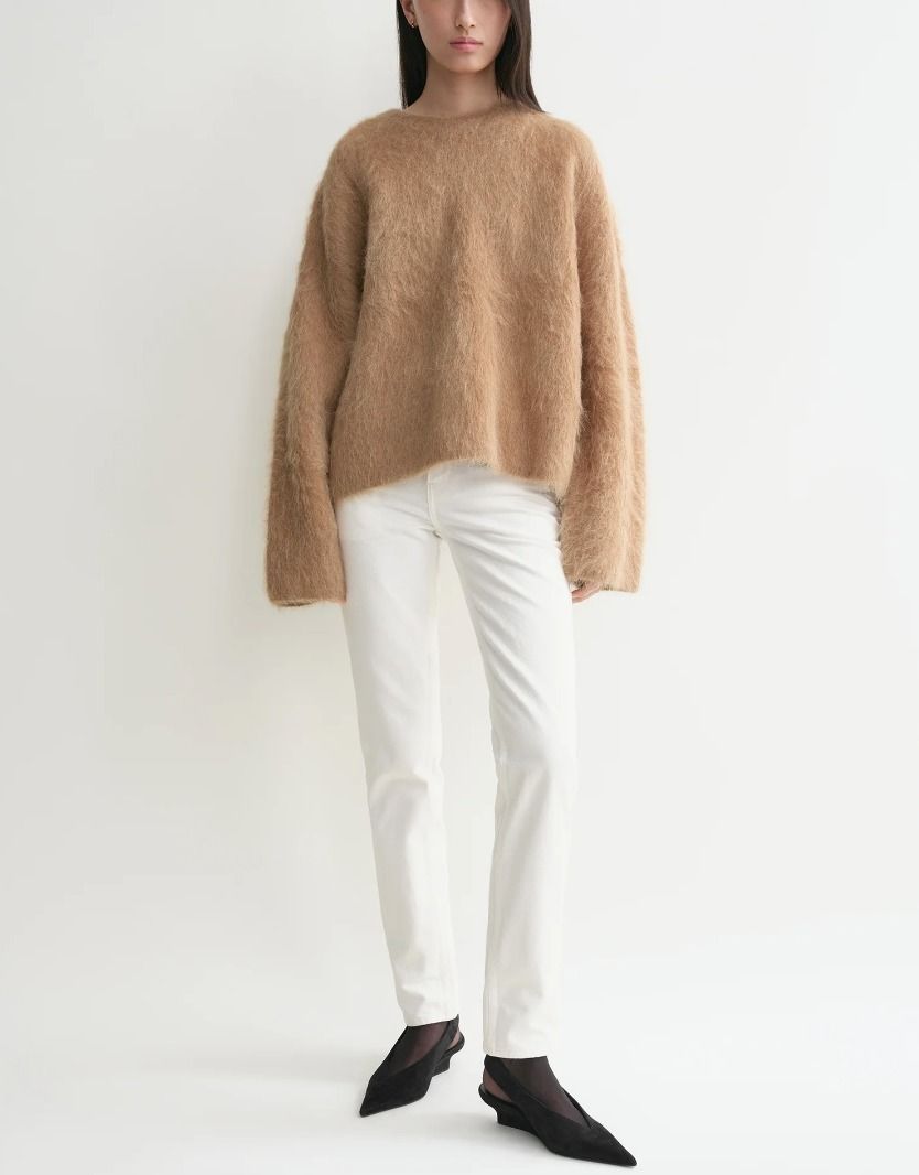 送料関税込【TOTEME】ボクシー アルパカブレンドニット セーター