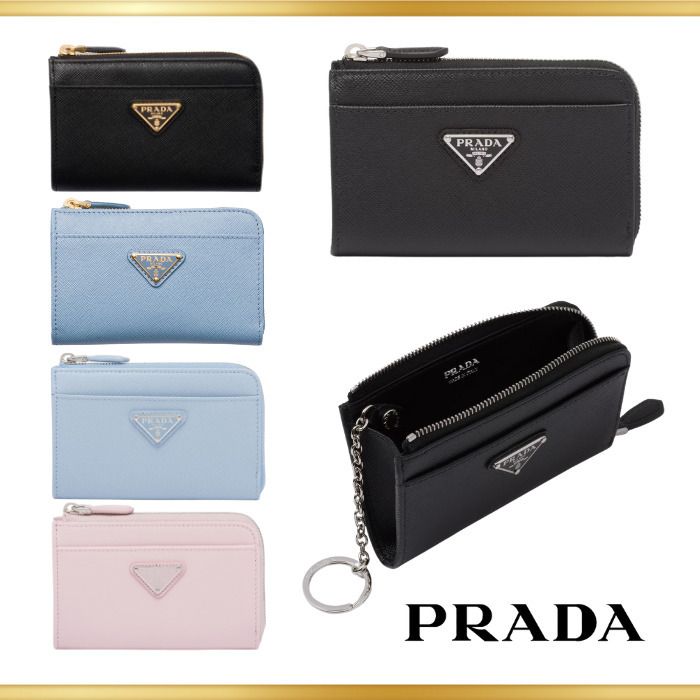 国内即発※【PRADA】サフィアーノトライアングル キーケース (PRADA