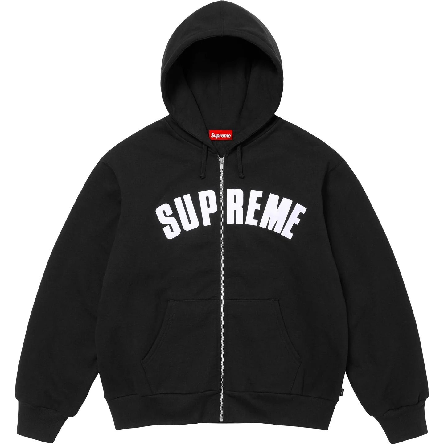 SUPREME】 Arc Thermal Lined Zip Up Hooded Sweatshirt Black