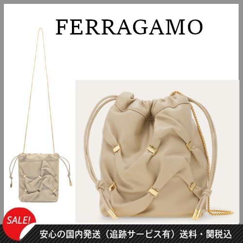 新品未使用】フェラガモ ヴァラ 7 1/2 25cm シャンパンゴールド