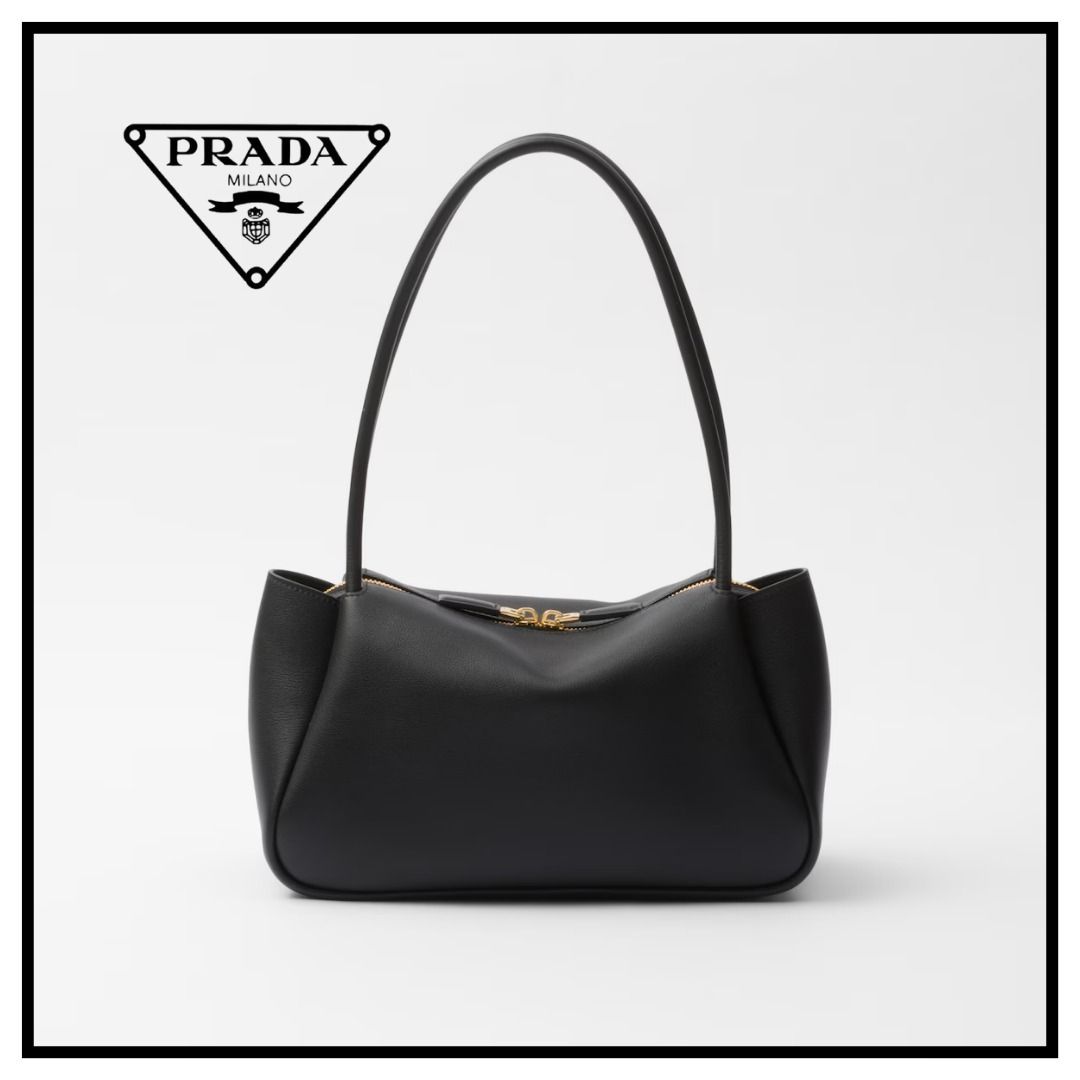 PRADA】ダーリン ミディアム レザー ショルダーバッグ☆黒 (PRADA