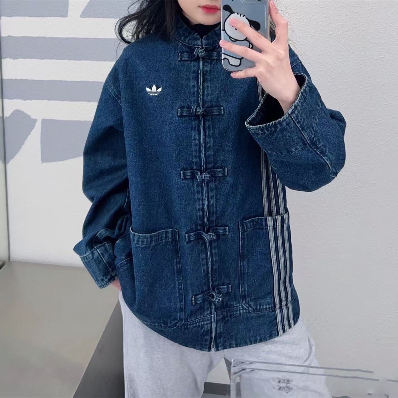 海外限定 ☆チャイナトラックトップ☆ adidas DENIM TRACK TOP (adidas