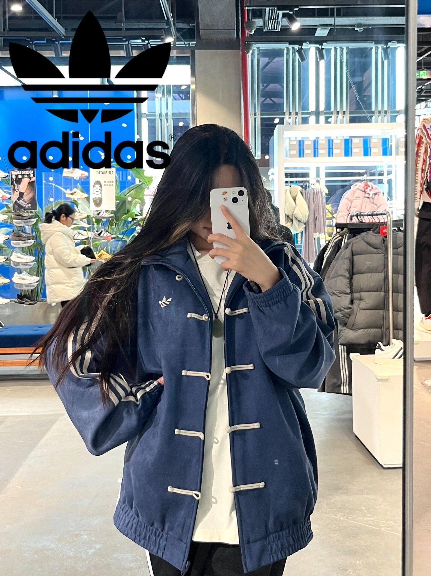 adidas originals CTT navy blue スエードジャケット (adidas/アウター
