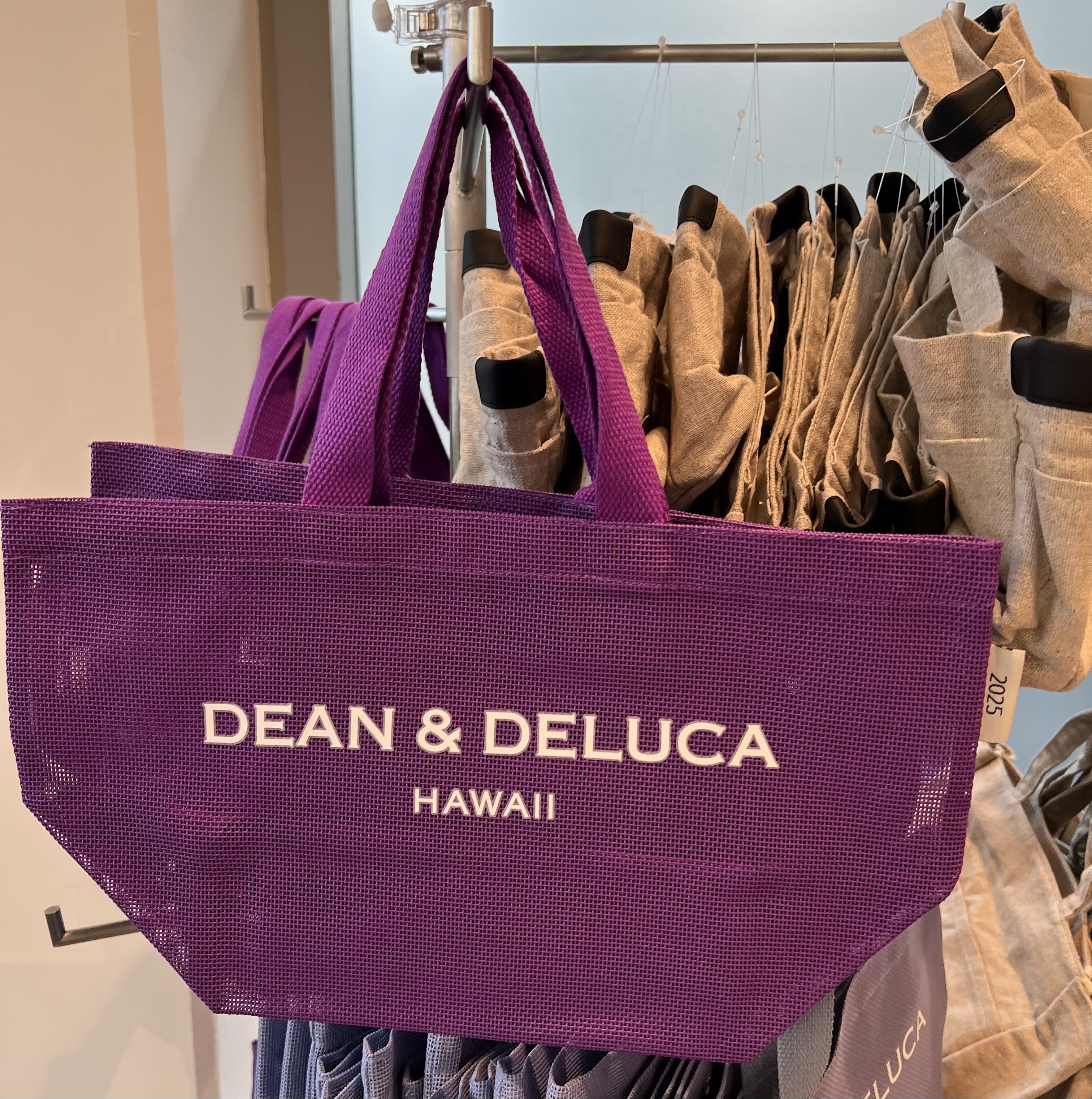 DEAN＆DELUCA ハワイ限定 メッシュトート 紫 パープル S(小