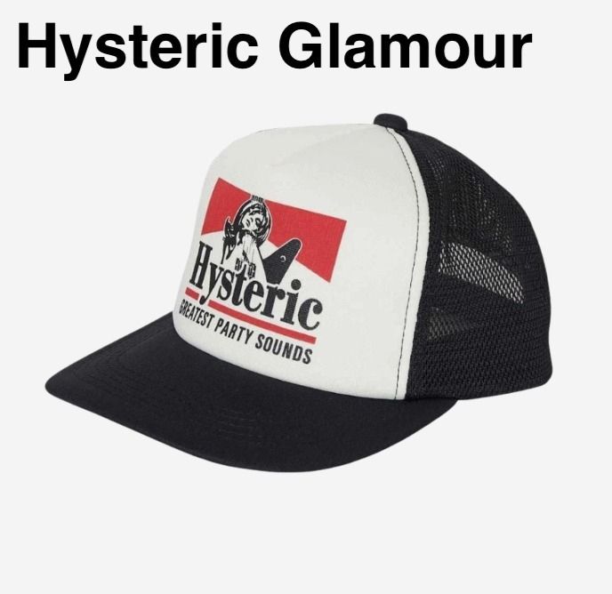 ヒステリックグラマー ギターガール メッシュキャップ ブラック
