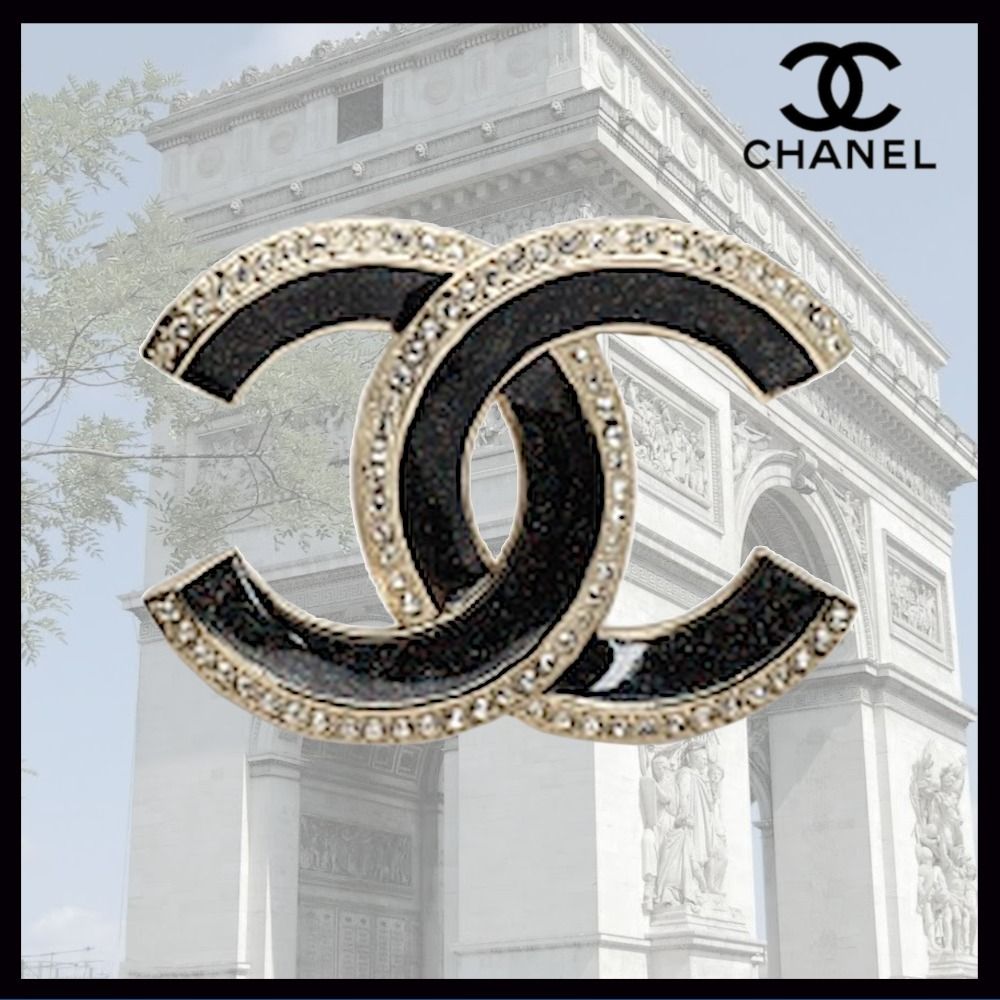 CHANEL】25B クラシカルな印象に♪シャネル CCマークブローチ (CHANEL