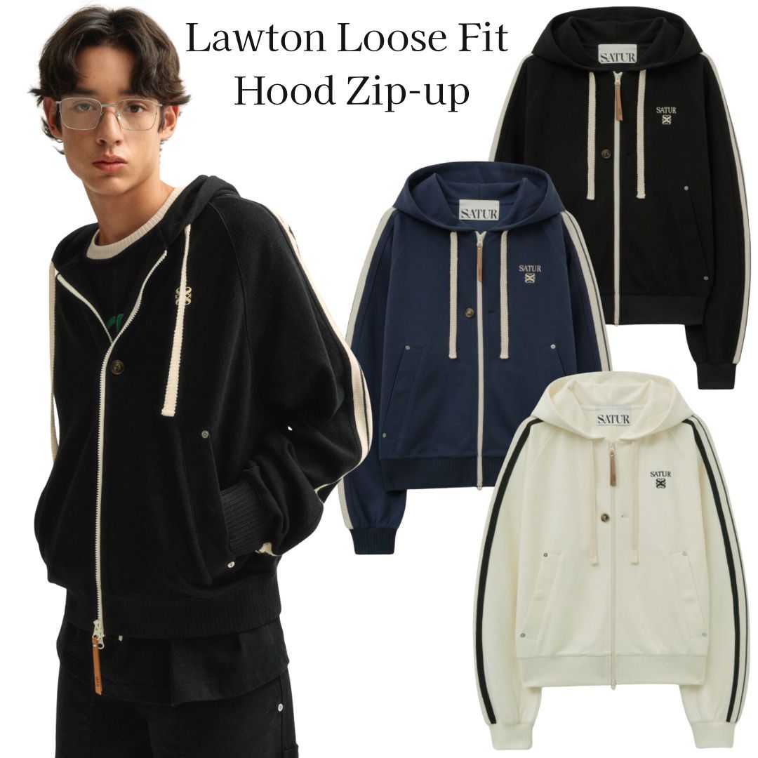 SATUR】Lawton Loose Fit Hood Zip-up (SATUR/パーカー・フーディ