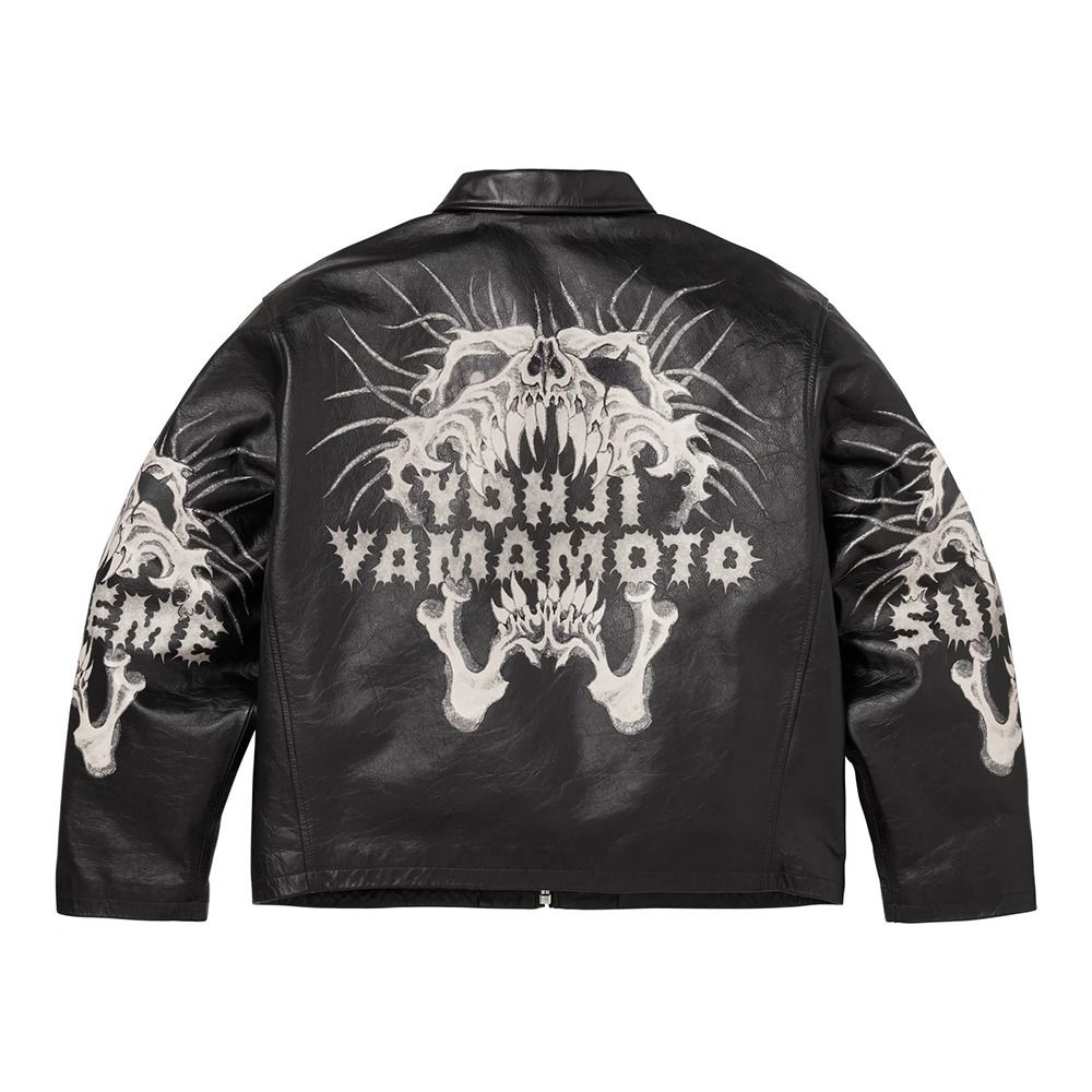 Supreme x Y's by Yohji Yamamoto】Leather Jacket Black 25FW