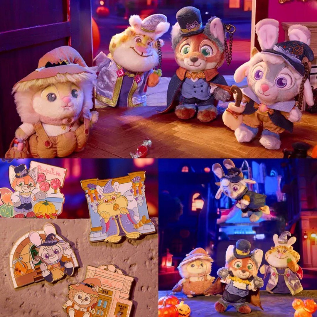 上海ディズニー2025ハロウィンズートピアぬいぐるみキーホルダー
