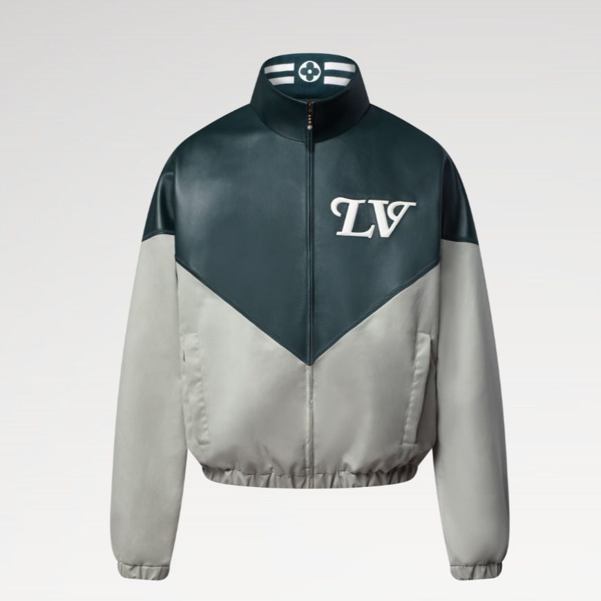 関税込 LV グラフィック レザーミックストラックトップ (Louis Vuitton
