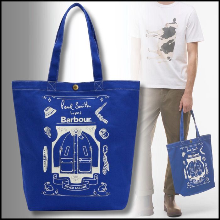 Paul Smith】Barbourコラボ 限定キャンバストートバッグ (Paul Smith
