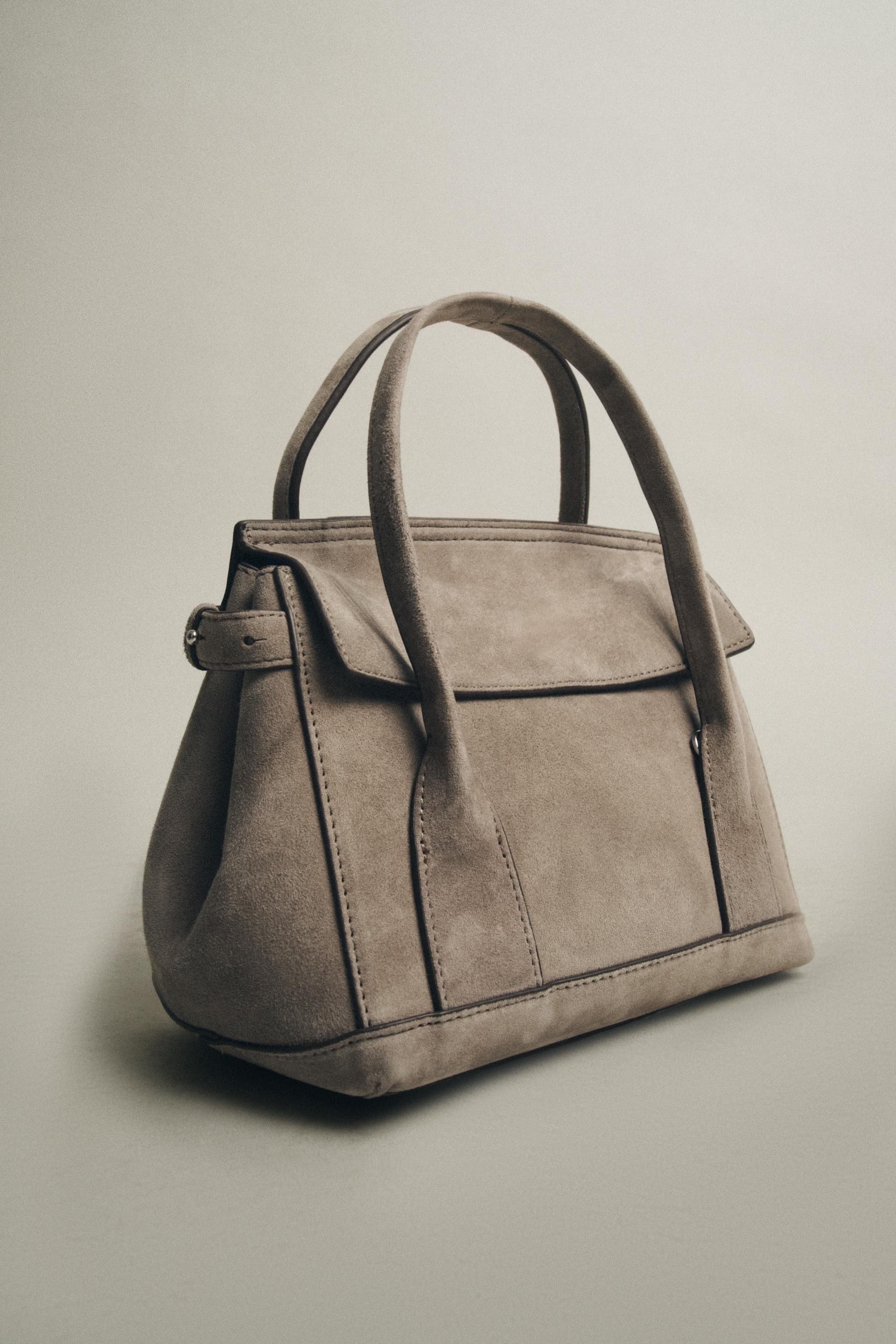 すぐ届く☆完売品 ZARA レザーミニシティバッグ (ZARA/ハンドバッグ