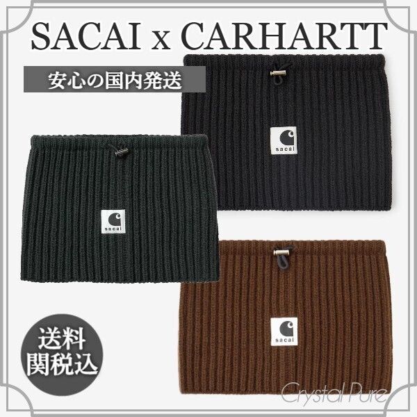 SACAI x CARHARTT】注目コラボ！ネックウォーマー【送関込】 (sacai