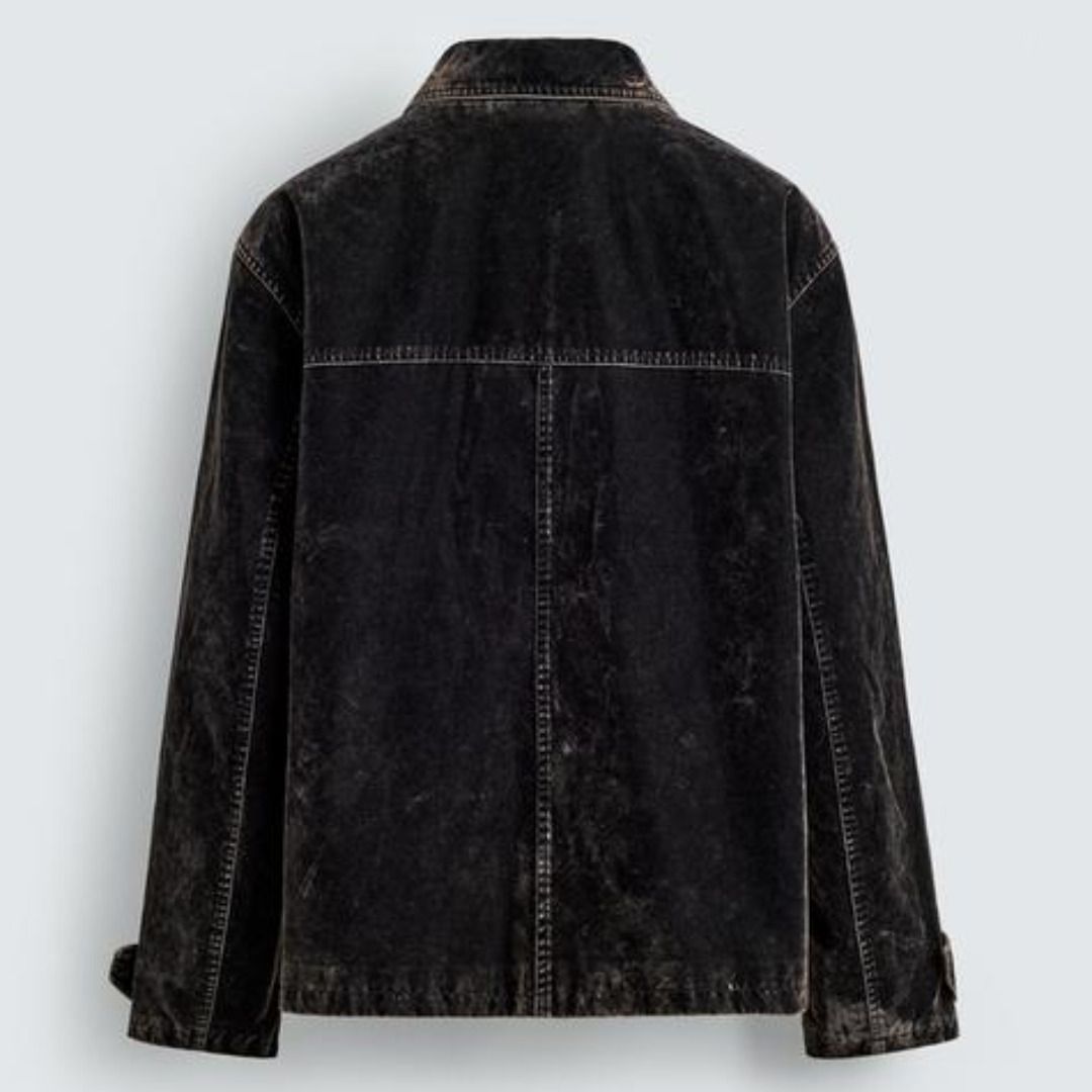 ZARA］フロッキーベルベットジャケット (ZARA/フリースジャケット