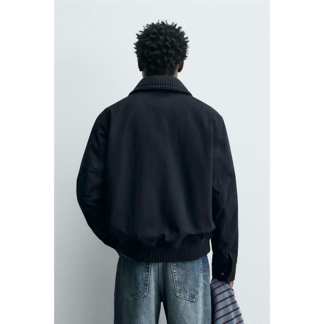 ZARA］トグルボタン コントラストカラージャケット (ZARA/デニム