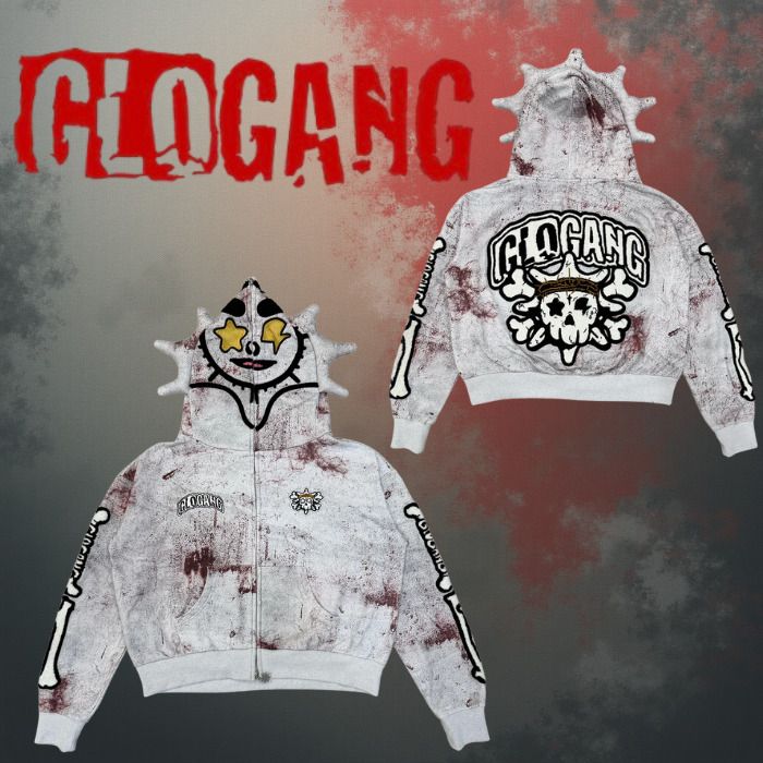 25新作【GLOGANG】Staining Dayフルジップパーカー(関税送料込) (Glo