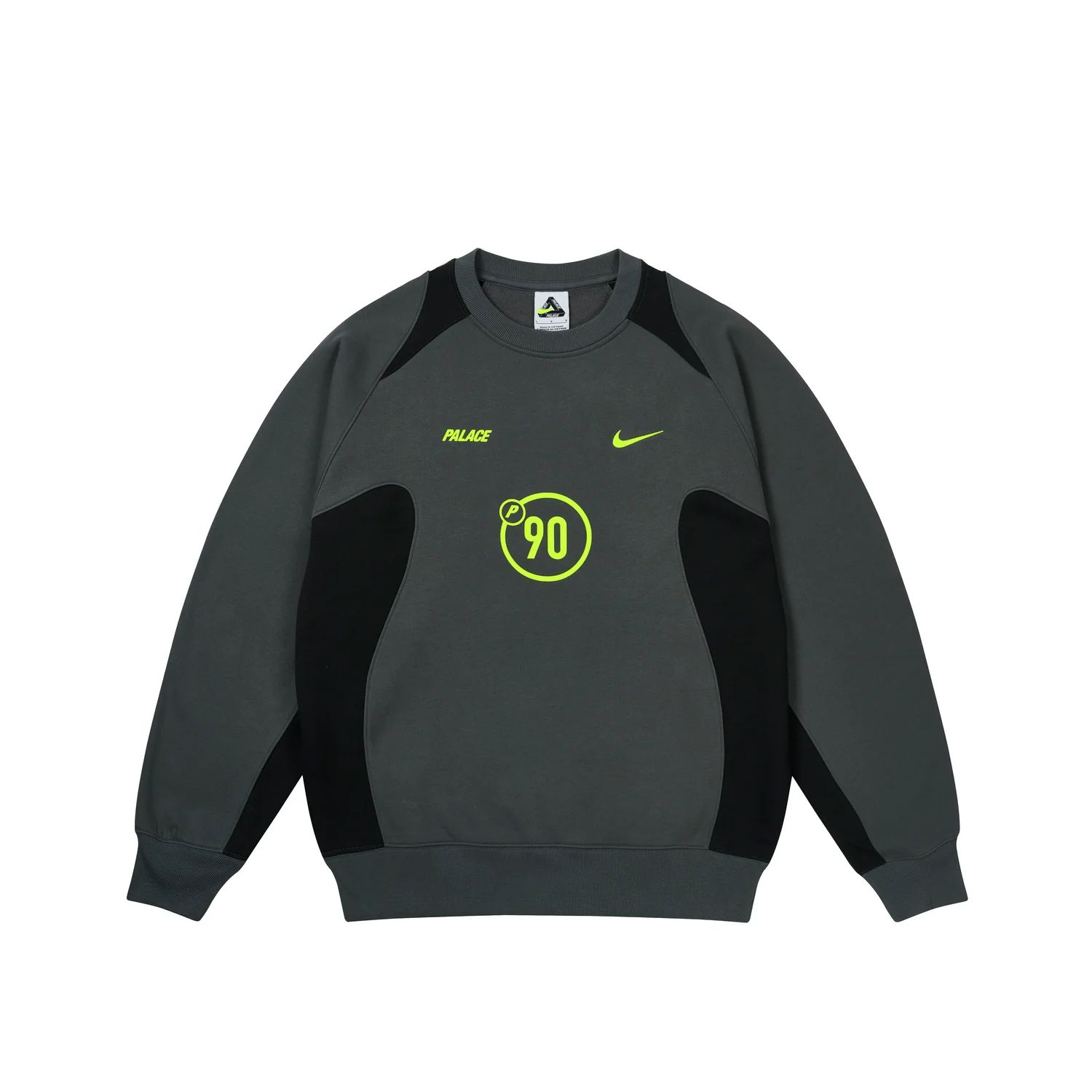 PALACE x NIKE】Total P90 Crew Grey - 25FW (Palace Skateboards