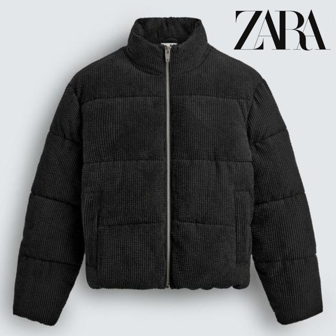 ZARA］コーデュロイパフジャケット (ZARA/ダウンジャケット) 3833/305