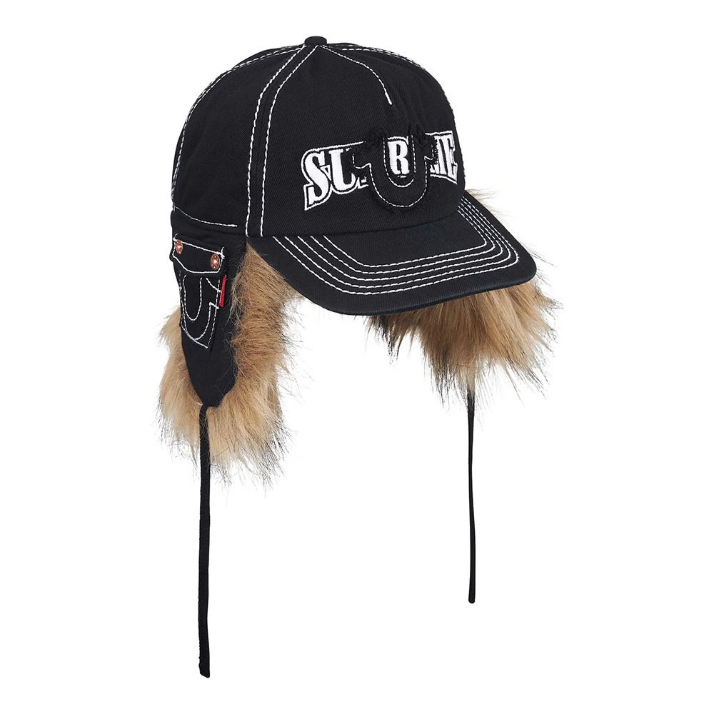 Supreme x True Religion】Earflap 5-Panel Black 25AW (Supreme