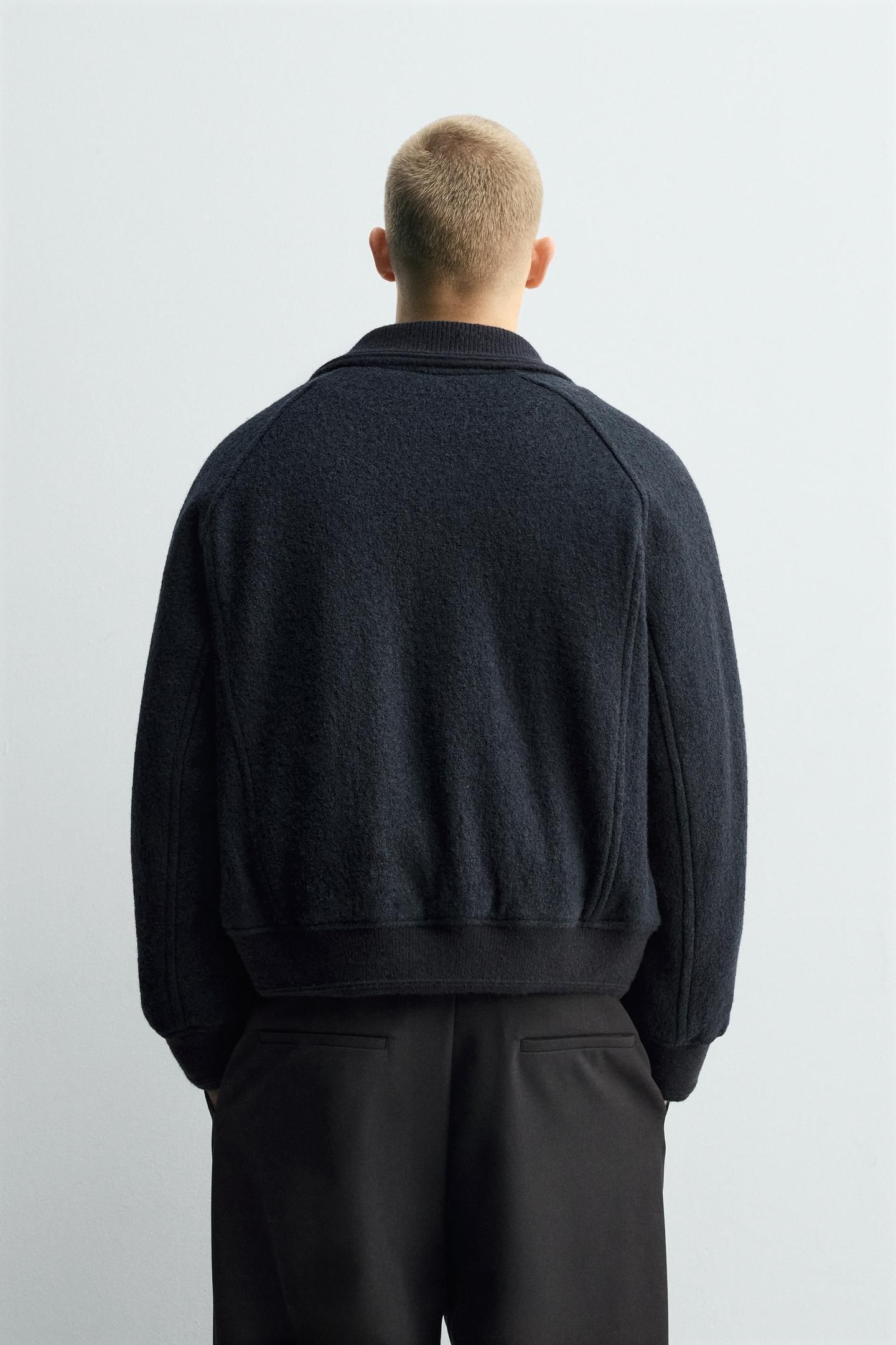 ZARA リブ襟切り替えジャケット (ZARA/ジャケットその他) 1437/343/401