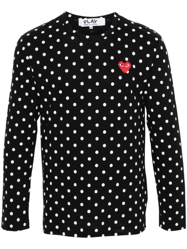 Comme Des Garçons Play ポルカドット柄 カットソー 通販 - FARFETCH