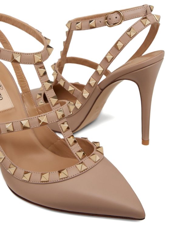 Valentino Garavani ロックスタッズ 100mm ケージパンプス