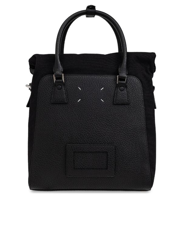 Maison Margiela Four-Stitch two-way Handbag | Black | FARFETCH