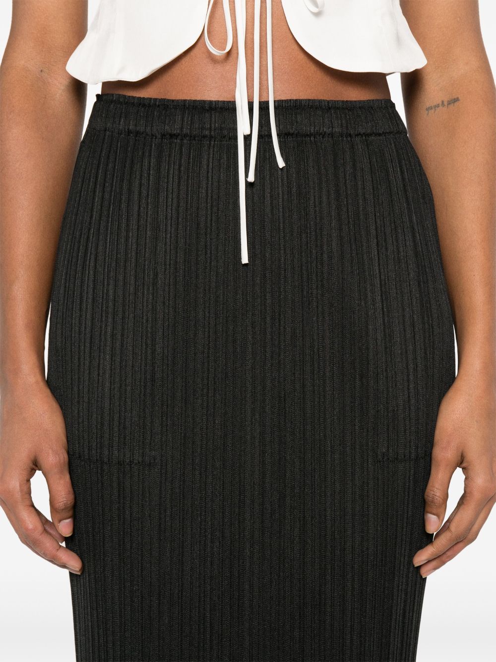Pleats Please Issey Miyake プリーツ スカート | ブラック | FARFETCH JP