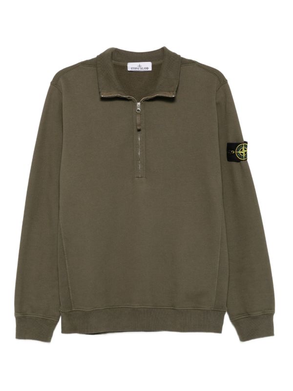 Stone Island 6100028 ハーフジップ セーター | グリーン | FARFETCH JP