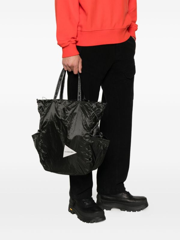 And Wander Sil Tote Bag | Black | FARFETCH